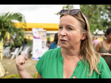Chain of Hope UK Executive Director Emma Scanlan speaking to The Gleaner recently.
