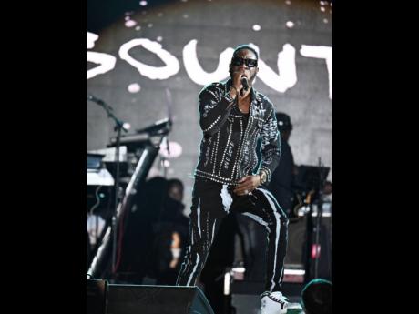 One of 10 giants, Bounty Killer’s performance reportedly went on longer than planned.