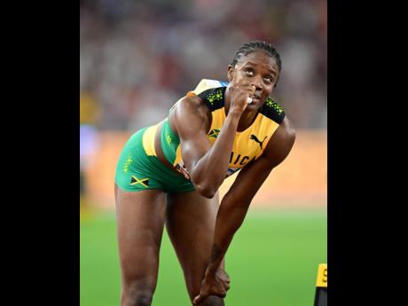Gladstone Taylor / Multimedia Photo Editor
Jamaica’s Danielle Williams celebrates her World Athletics Championship win in the women’s 100-metre hurdles at the National Athletics Centre in Budapest, Hungary on August 24.