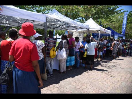 In this October 2023 photo, senior citizens are seen at a fair organised at Emancipation Park. Denise Eldemire-Shearer writes: Addressing the needs associated with an ageing population is a wide topic. There are other policy initiatives that could be consi