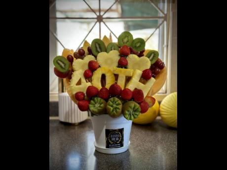 This pineapple heavy bouquet is one of the four sizes the company has available. 