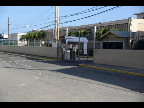 The entrance to the Jamaica Customs Agency in Newport East.