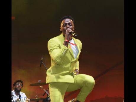Romain Virgo performs at the 2022 Jamaica Rum Festival, held at The Aqueduct in Rose Hall, Montego Bay.