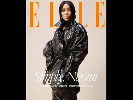 Naomi Campbell covers ‘Elle UK’. The newest edition of the magazine will hit stands February 1.