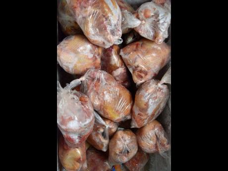
Chicken packed for distribution.