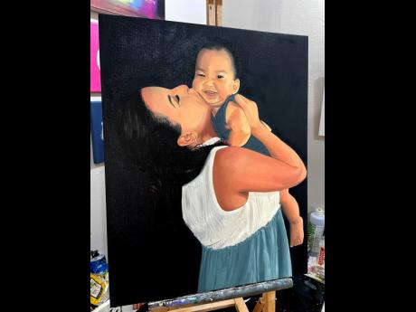 A mother’s unwavering love for her child is brought to life on canvas.