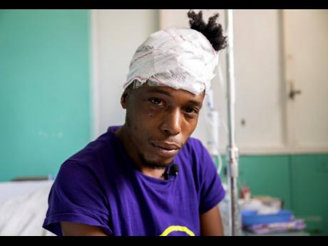 Lamar Nephew at the University Hospital of the West Indies in May last year after presenting with a spear from a fishing gun lodged in his face.
