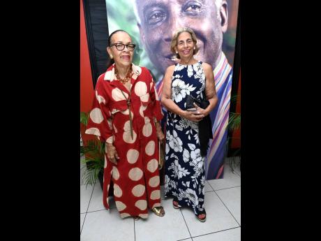 Beverly Roussean (left) and Jane Trench stand out in prints.
