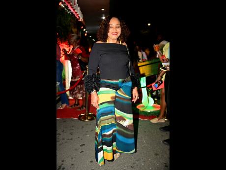 Financial Advisor Lorraine Younger paired these fun trousers from Kerry Kays Boutique with an off-the-shoulder top from one of her many trips to Trinidad & Tobago.