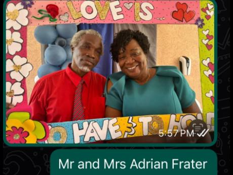 Mr and Mrs Adrian Frater.