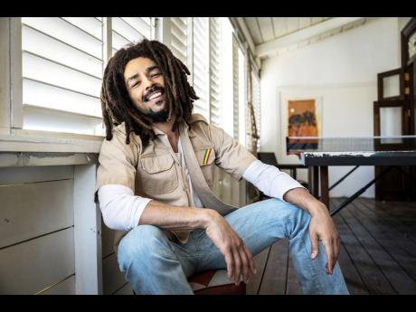 This image released by Paramount Pictures shows Kingsley Ben-Adir in ‘Bob Marley: One Love’. 