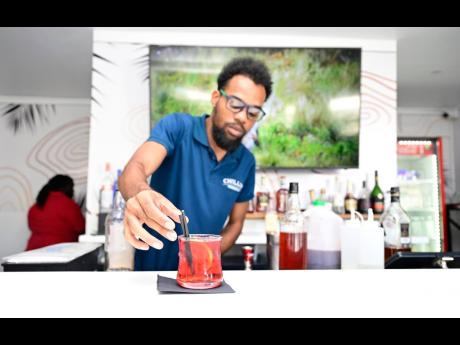 Bartender extraordinaire Nickary Penn serves up this Chill Ting. 