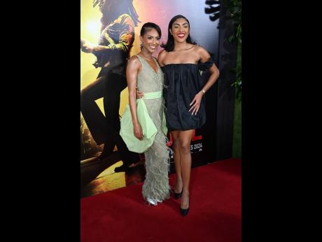 Friends since 2018, singer Naomi Cowan (left) and stylist Ivy Coco Maurice were happy to join creative forces for the ‘Bob Marley: One Love’ movie premiere red carpet tour. 