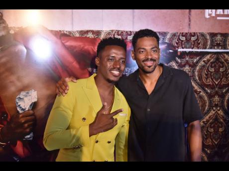 Romain Virgo (left) and manager Nicholas ‘Niko’ Browne at the album launch for Virgo’s ‘The Gentle Man’. 