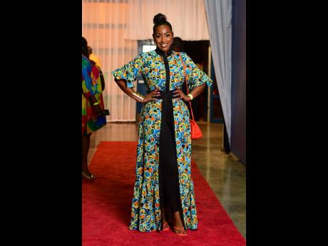 Above: Katrina Grant D’Aguilar, group marketing and communications manager at Jamaica Co-operative Credit Union League Ltd, looked stunning dressed in EtAl.