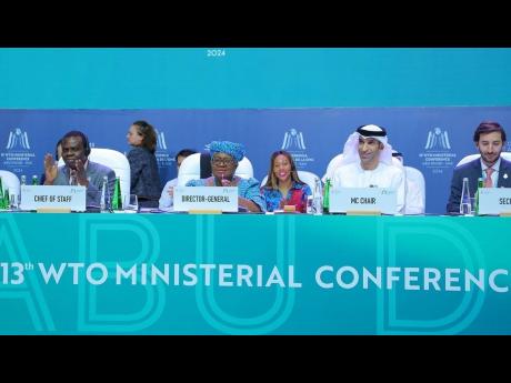 Participants in the 13th Ministerial Conference of the World Trade Organization in Abu Dhabi, United Arab Emirates, held February 26 to March 2, 2024.