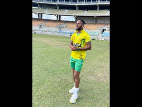 Jamaica Scorpions bowling all-rounder Andre McCarthy gets ready to bowl during a net session yesterday at Sabina Park ahead of their West Indies Championship match against the West Indies Academy.