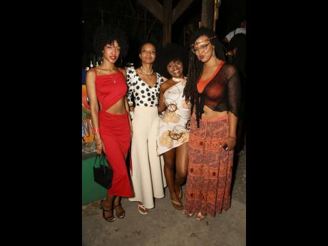 It was a girls’ night well spent for (from left) Aaminah Whittington, Iset Sankofa, Zoburah and Kittana Smith.