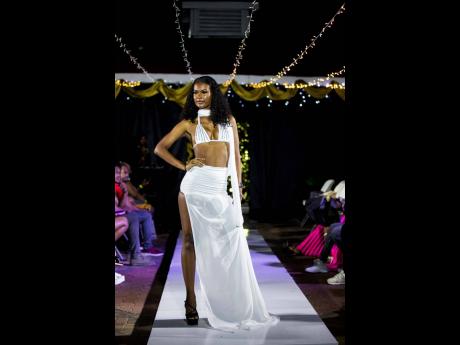 Making ‘piece’ in all-white fashion, N’Gazi was happy to entertain in style.