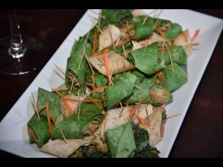 Seafood lovers were invited to indulge in the smoked tuna wrap from M Catering.