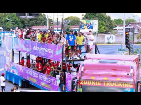 The Hennessy truck on the road with Xodus Carnival 2023.