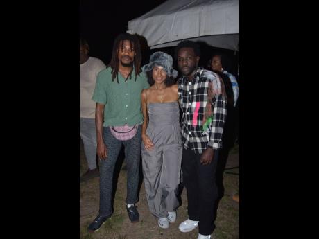 It’s a ‘Bob Marley: One Love’ reunion for (from left) Sheldon Shepherd, Naomi Cowan and Alex ‘Alexx A-Game’ Gallimore. 