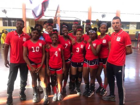 Under-19 all-island ISSA schoolgirls’ volleyball champions Knox College.