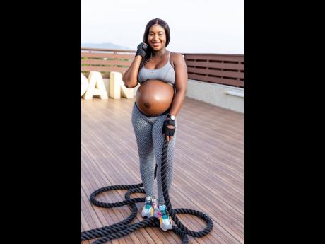 Lecia-Gaye Taylor during her last pregnancy.