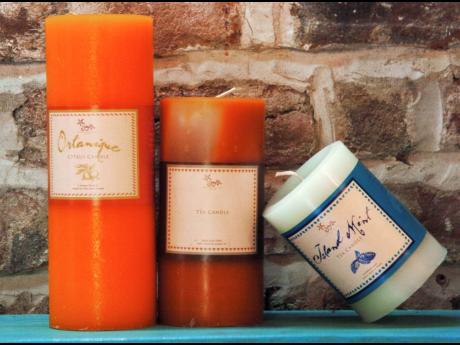 Aromatic candles produced by Starfish Oils.