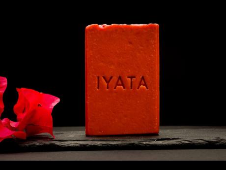 Iyata’s Organics’ Eternal Flame soap, with rosemary essential oil and chamomile.