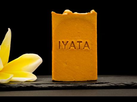 Iyata’s organics Shine Your Light soap blends tumeric, ylang ylang flower oil, tangerine peel oil and chamomile.