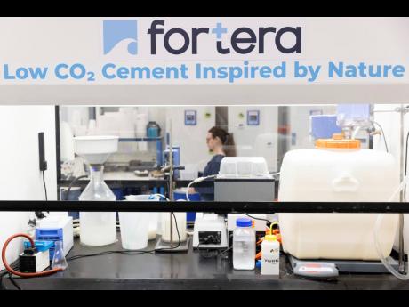 Materials rest in an area used for the ReCarb process at Fortera’s facility in San Jose, California, on Wednesday, April 10, 2024.