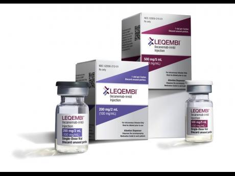 This December 2022 image provided by Eisai shows vials and packaging for the Alzheimer’s drug Leqembi.