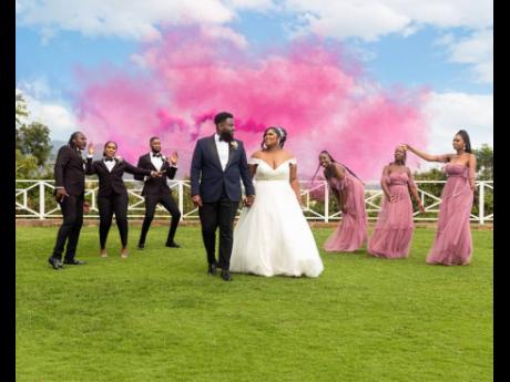 The couple enjoyed the energetic sound clash between the ‘groom’ and ‘bride’ teams, bringing laughter and a spirit of friendly competition to the reception.
