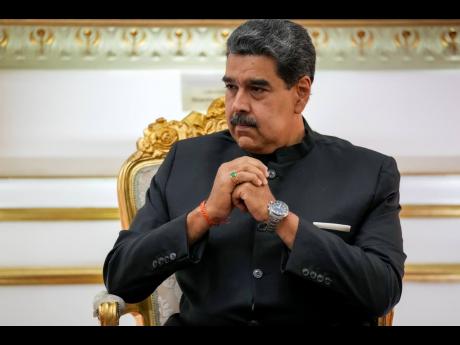 Venezuelan President Nicolás Maduro attends a meeting at Miraflores presidential palace in Caracas, Venezuela, on February 20.