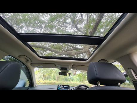 The panoramic sunroof will be a major attraction for most persons. 