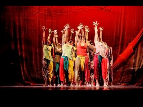 The National Dance Theatre Company of Jamaica in Chris Walker’s ‘Rough Drafts’.