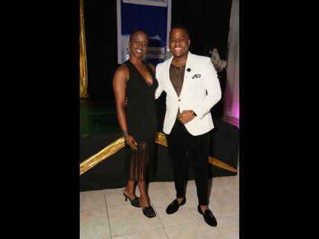 Judges Garfene Grandison, corporate communications manager at J. Wray and Nephew, and Dana Malcolm, banquet and events manager at the Golf View Hotel, pose for a photo before the start of deliberations.