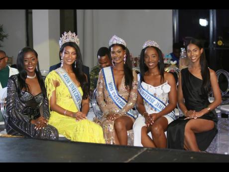 All queens in a row (from left) Rishema Daley, fourth runner-up, Miss Universe Jamaica East 2024; Dr Jordanne Lauren Levy, Miss Universe Jamaica 2023; Miss Universe Jamaica Central 2024 Keri-Ann Greenwood, Miss Universe Jamaica Central 2023, Ayanna Powell-