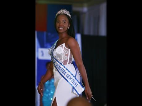 History-maker Ayanna Powell-Myles takes her final walk as Miss Universe Jamaica Central 2023. Powell-Myles was the first competitor selected in 2023  under the amended Miss Universe rules.