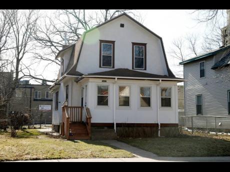 The house in Minneapolis which appeared in musician Prince’s film, ‘Purple Rain’, is shown on April 1, 2017.