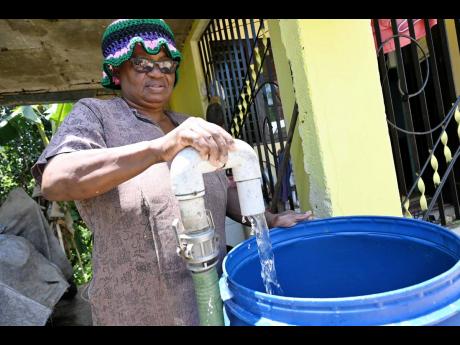 Retired teacher Sonia Fuller of Essex Hall, who spoke about the drought in West Rural St Andrew on Friday.