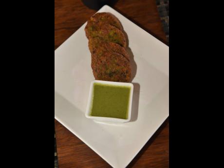 Steaming hot hara bhara kebabs, paired beautifully with the cooling and refreshing green chutney.