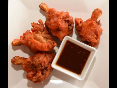 The chicken lollypop, a signature Indo-Chinese fusion appetiser on the Manzil menu