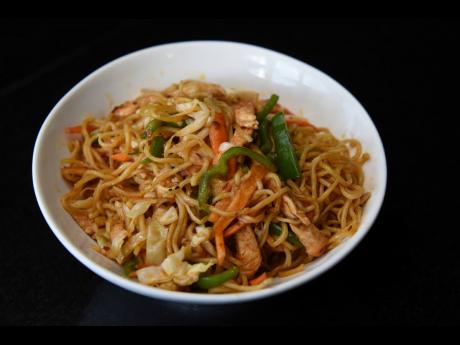 The chicken hakka noodles pays delicious homage to Indo-Chinese street food culture.