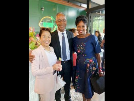 From left: Philanthropist Donette Chin-Loy Chang, Dr Gervan Fearon and Dr Rhonda McEwen, President of Victoria University in the University of Toronto.