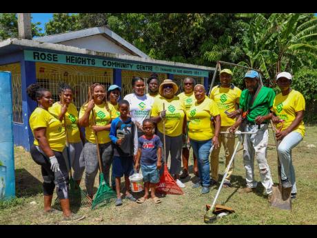 Volunteers, supported by the Supreme Ventures Foundation’s ‘Supreme Heroes’ programme, refreshed the Rose Heights Community Centre in St James for their Labour Day project.