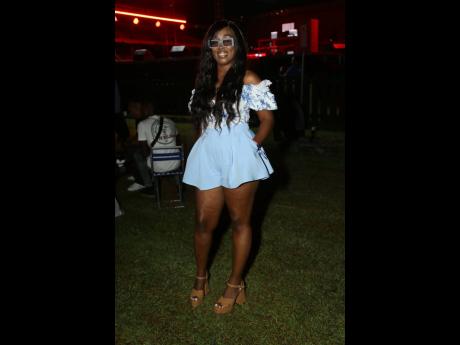 Rennai Byfield rocked a romper from local boutique Style Savvy.