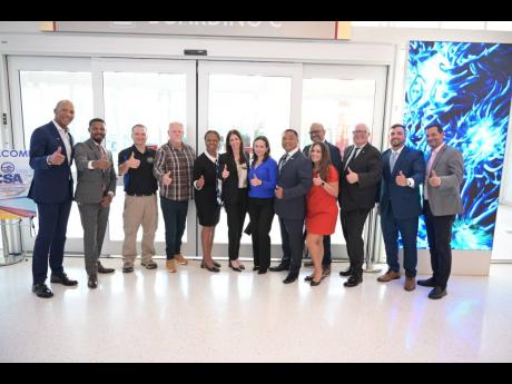 Fourth from left: Caribbean Shipping Association president Marc Sampson shares a light moment with the PortMiami team which hosted the Caribbean Shipping Executives’ Conference in Miami, Florida.