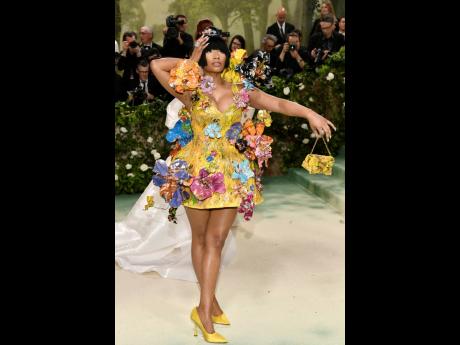 Nicki Minaj attends The Metropolitan Museum of Art’s Costume Institute benefit gala celebrating the opening of the ‘Sleeping Beauties: Reawakening Fashion’ exhibition in New York on May 6. Last Saturday, she tweeted that on way out of Netherlands the